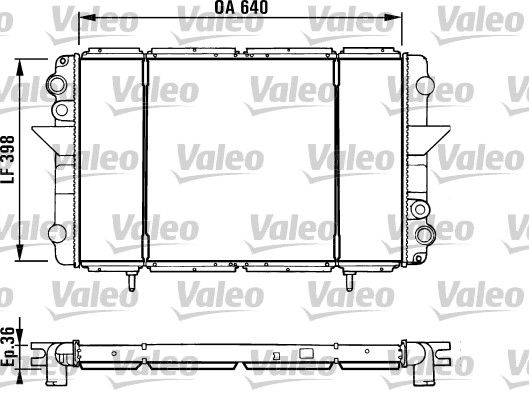 730940 VALEO Радиатор, охлаждение двигателя