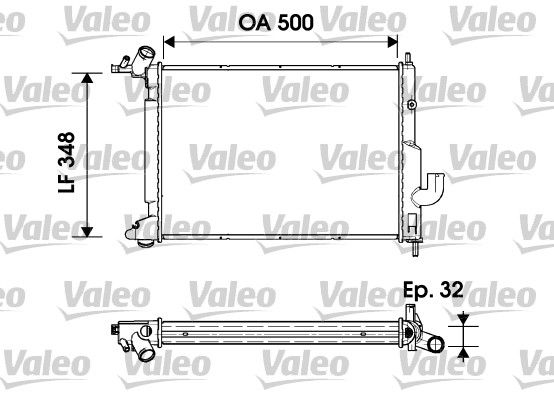 731845 VALEO Радиатор, охлаждение двигателя