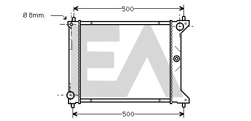 31R05057 EACLIMA Радиатор, охлаждение двигателя