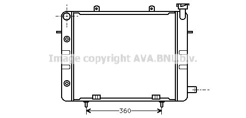 OL2060 AVA QUALITY COOLING Радиатор, охлаждение двигателя