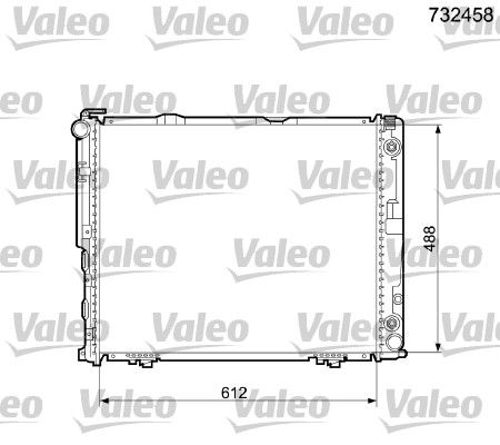 732458 VALEO Радиатор, охлаждение двигателя