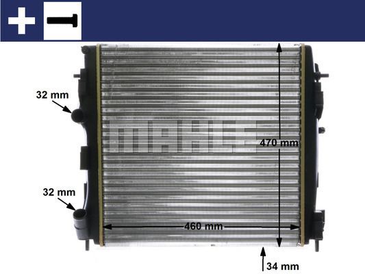 CR1506000S MAHLE Радиатор, охлаждение двигателя