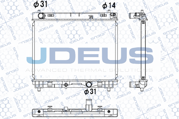 028M79 JDEUS Радиатор, охлаждение двигателя