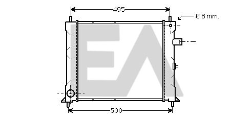 31R05018 EACLIMA Радиатор, охлаждение двигателя