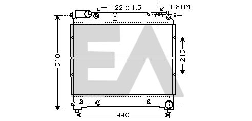 31R69035 EACLIMA Радиатор, охлаждение двигателя