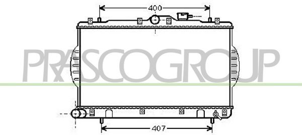 HN007R002 PRASCO Радиатор, охлаждение двигателя