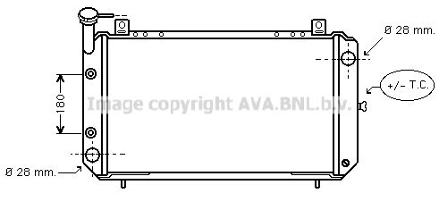 DN2085 AVA QUALITY COOLING Радиатор, охлаждение двигателя