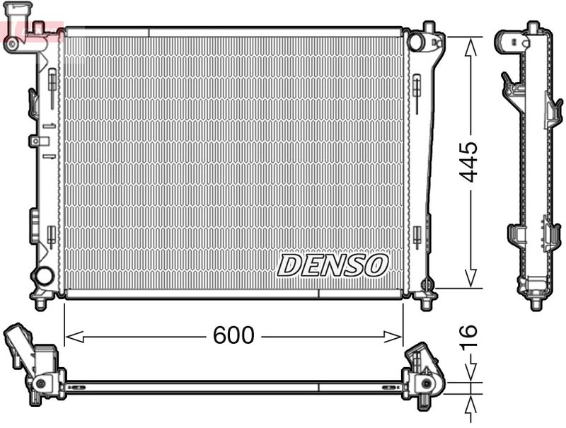 DRM41004 DENSO Радиатор, охлаждение двигателя