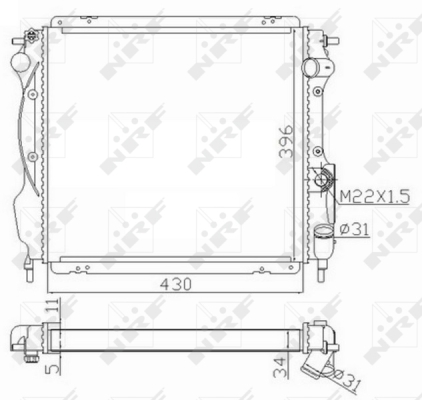 WG1723647 WILMINK GROUP Радиатор, охлаждение двигателя