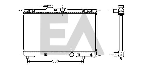 31R71131 EACLIMA Радиатор, охлаждение двигателя