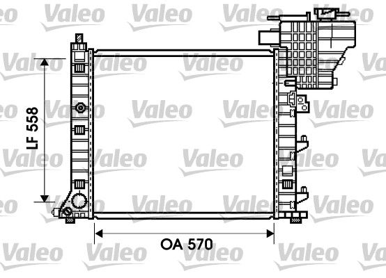 734807 VALEO Радиатор, охлаждение двигателя