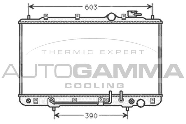 101442 AUTOGAMMA Радиатор, охлаждение двигателя