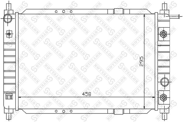 1025328SX STELLOX Радиатор, охлаждение двигателя