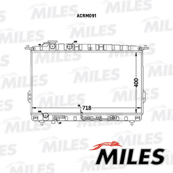 ACRM091 MILES Радиатор, охлаждение двигателя