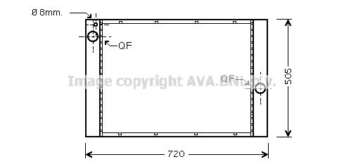 BW2283 AVA QUALITY COOLING Радиатор, охлаждение двигателя