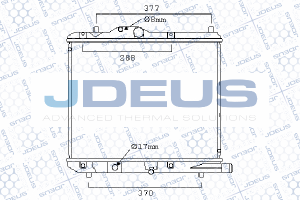 042M28 JDEUS Радиатор, охлаждение двигателя