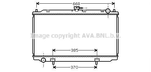 DN2216 AVA QUALITY COOLING Радиатор, охлаждение двигателя