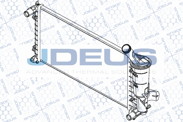 RA0110970 JDEUS Радиатор, охлаждение двигателя