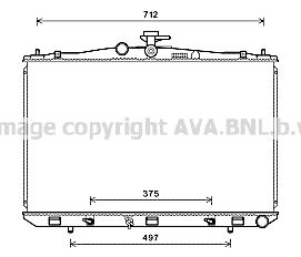 TO2675 AVA QUALITY COOLING Радиатор, охлаждение двигателя