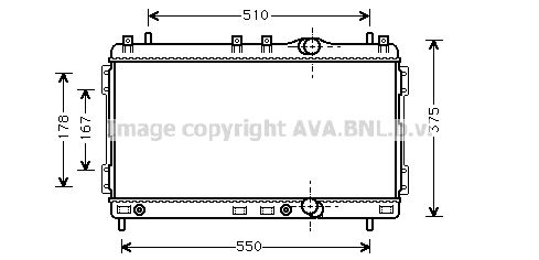 CR2055 AVA QUALITY COOLING Радиатор, охлаждение двигателя