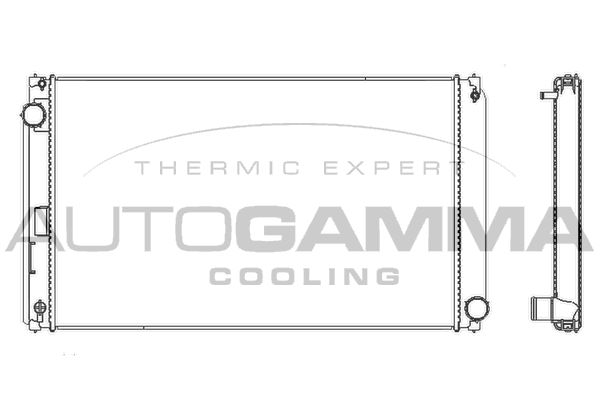 107792 AUTOGAMMA Радиатор, охлаждение двигателя