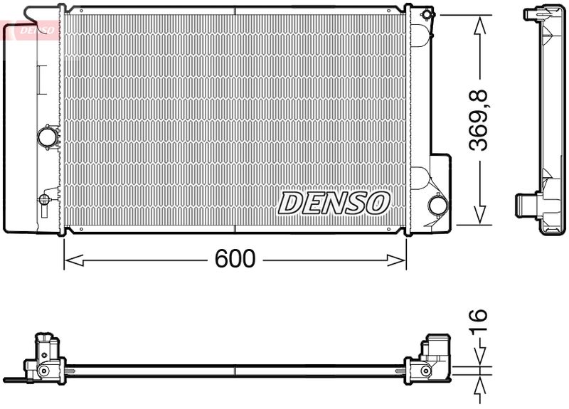 DRM50126 DENSO Радиатор, охлаждение двигателя