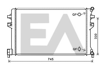 31R77136 EACLIMA Радиатор, охлаждение двигателя