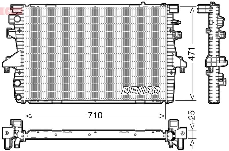 DRM32039 DENSO Радиатор, охлаждение двигателя