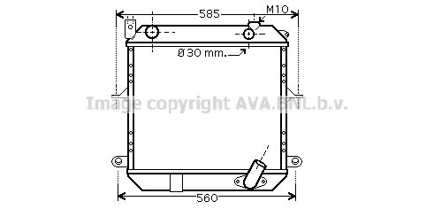 DN2233 AVA QUALITY COOLING Радиатор, охлаждение двигателя