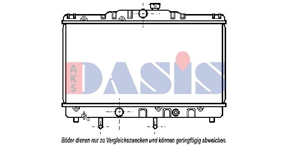 211510N AKS DASIS Радиатор, охлаждение двигателя