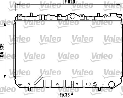 731454 VALEO Радиатор, охлаждение двигателя