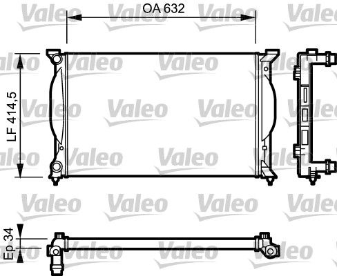 732963 VALEO Радиатор, охлаждение двигателя