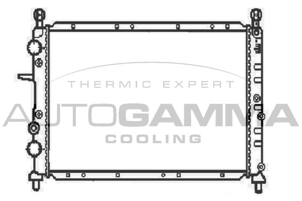 100266 AUTOGAMMA Радиатор, охлаждение двигателя