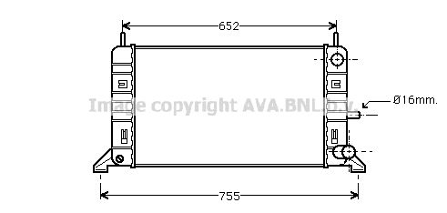 FD2142 PRASCO Радиатор, охлаждение двигателя