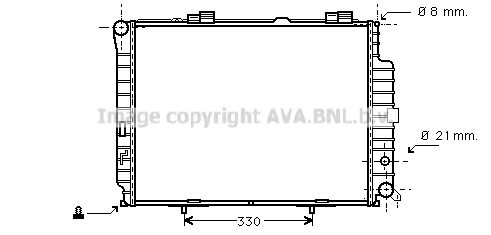 MS2231 AVA QUALITY COOLING Радиатор, охлаждение двигателя