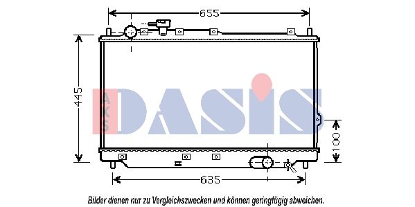 510062N AKS DASIS Радиатор, охлаждение двигателя