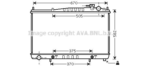 DN2232 PRASCO Радиатор, охлаждение двигателя