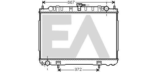 31R18097 EACLIMA Радиатор, охлаждение двигателя