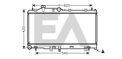 31R68033 EACLIMA Радиатор, охлаждение двигателя