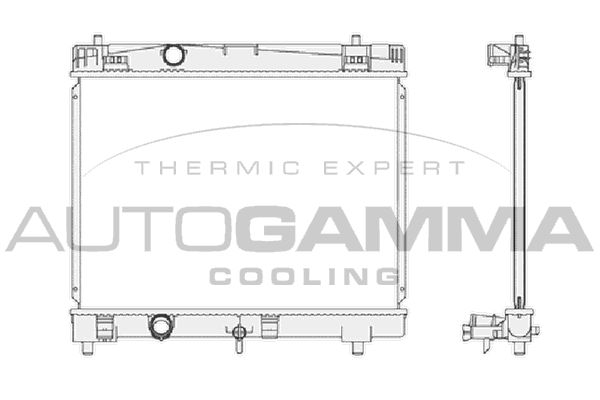 104622 AUTOGAMMA Радиатор, охлаждение двигателя