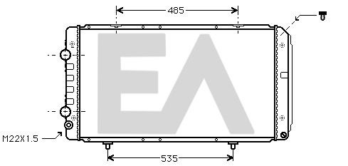 31R55081 EACLIMA Радиатор, охлаждение двигателя