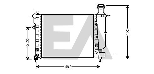 31R10101 EACLIMA Радиатор, охлаждение двигателя