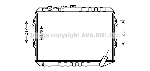 MT2164 PRASCO Радиатор, охлаждение двигателя