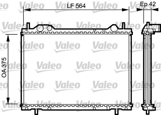 734220 VALEO Радиатор, охлаждение двигателя