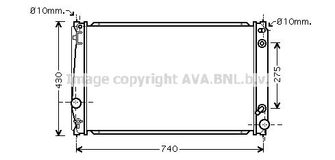 TO2420 AVA QUALITY COOLING Радиатор, охлаждение двигателя