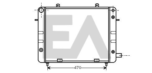 31R54044 EACLIMA Радиатор, охлаждение двигателя