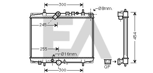 31R55095 EACLIMA Радиатор, охлаждение двигателя