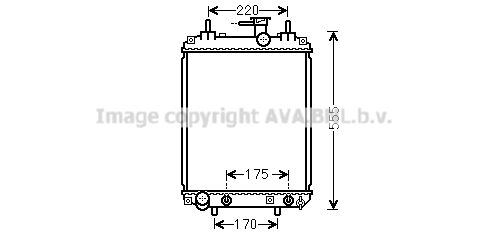 DU2073 AVA QUALITY COOLING Радиатор, охлаждение двигателя