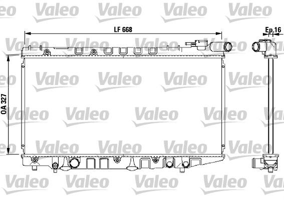 731106 VALEO Радиатор, охлаждение двигателя