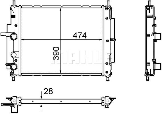 CR1107000P MAHLE Радиатор, охлаждение двигателя